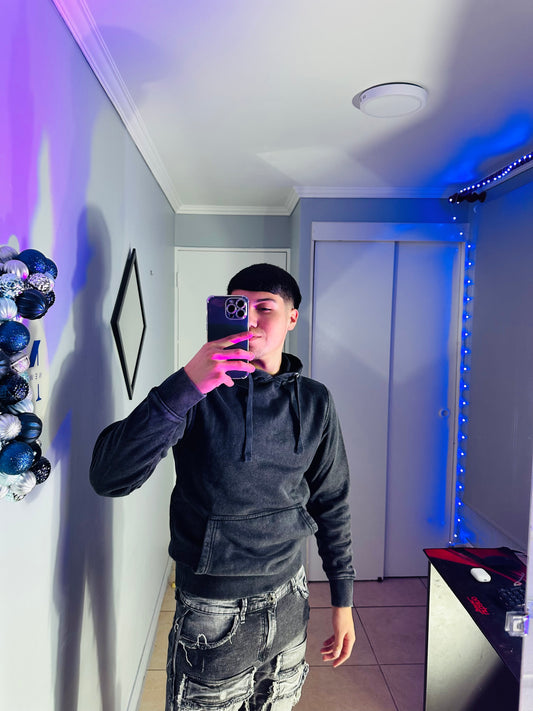 Poleron canguro! 340Gr • “Desgastado” 🖤