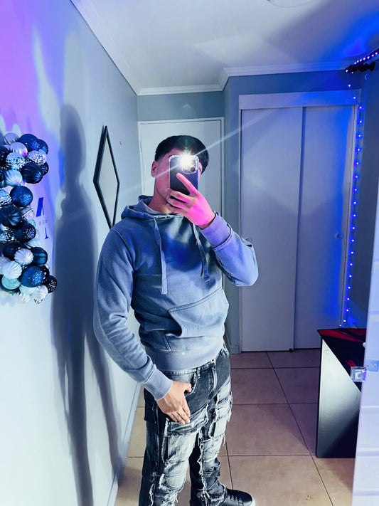 Poleron canguro! 340Gr • “Desgastado” 🩶