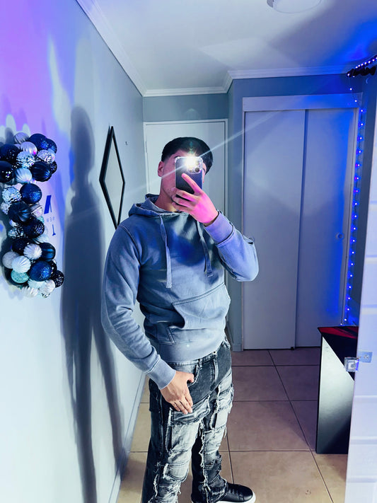 Poleron canguro! 340Gr • “Desgastado” 🩶